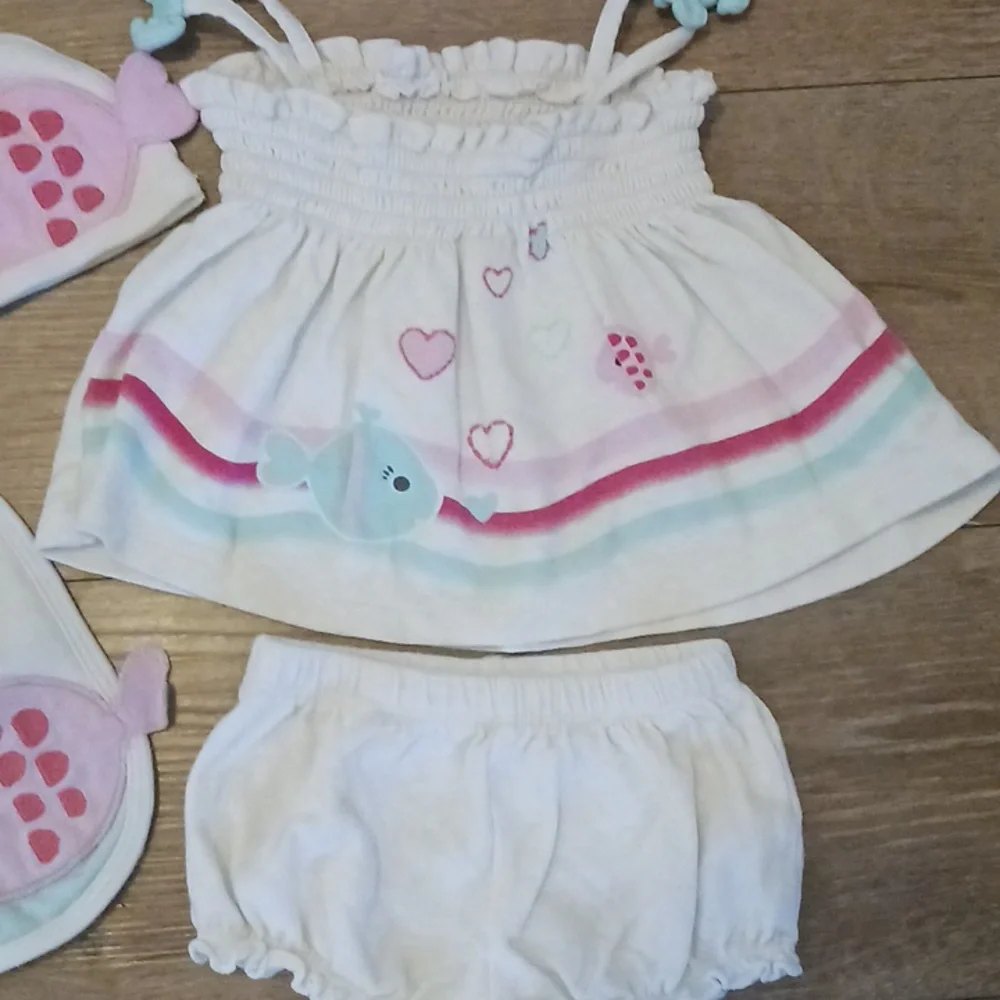 Koala Baby Organic Cream Color Fish-Themed 4 Piece Set